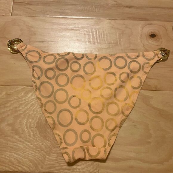 Victoria's Secret Peach Gold Chain Bikini Bottom Small - Picture 2 of 7